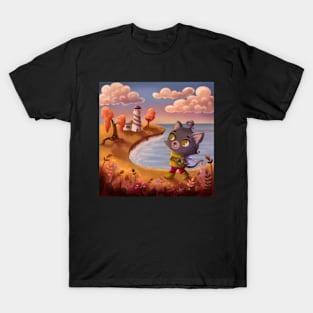 Kitten traveler T-Shirt
